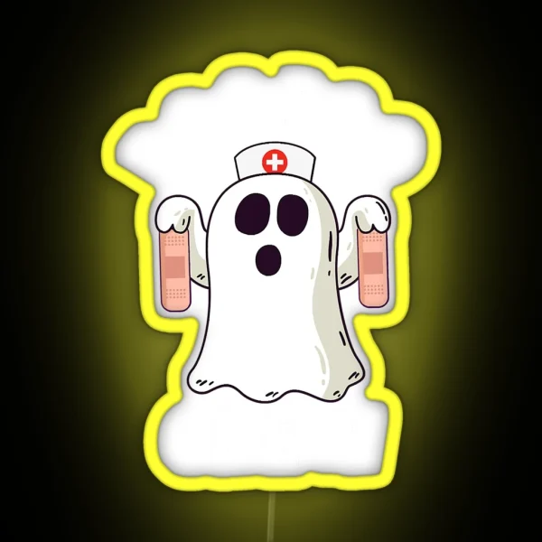 Boo Boo Crew Funny Nurse Halloween RGB Neon Sign