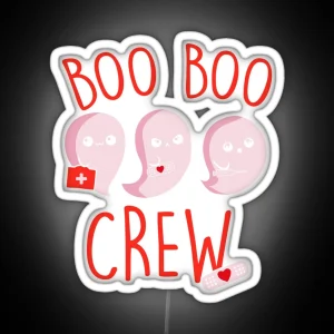 Boo Boo Crew Halloween Costume Led RGB Neon Sign