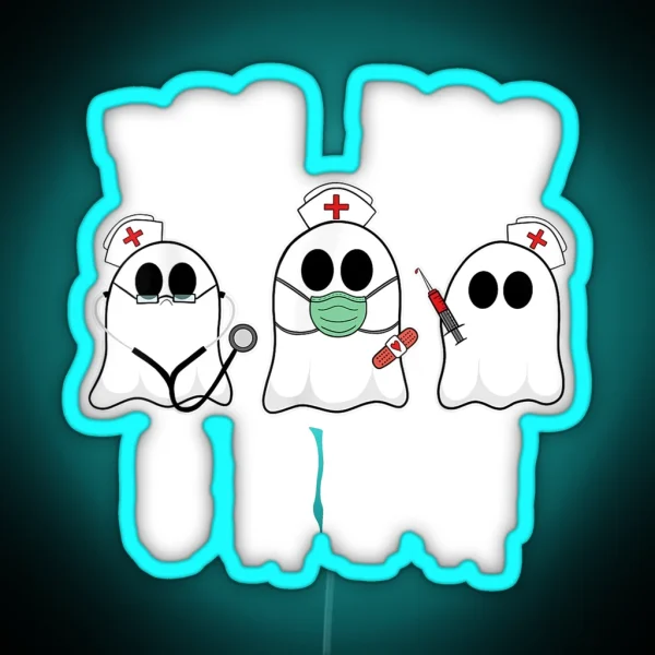 Boo Boo Crew Halloween Ghost RGB Neon Sign