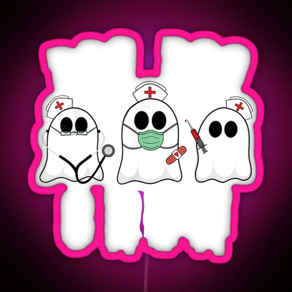 Boo Boo Crew Halloween Ghost RGB Neon Sign