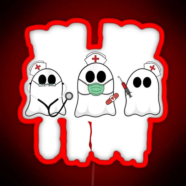 Boo Boo Crew Halloween Ghost RGB Neon Sign