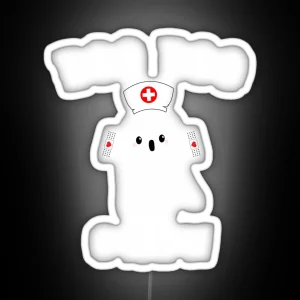 Boo Boo Crew Nurse Ghost Halloween Nurse Party RGB Neon Sign