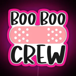 Boo Boo Crew Nurse Led Nurse Gifts RGB Neon Sign