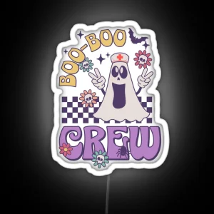 Boo Boo Crew Nurse RGB Neon Sign