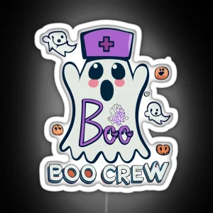 Boo Boo Crew Nurse RGB Neon Sign