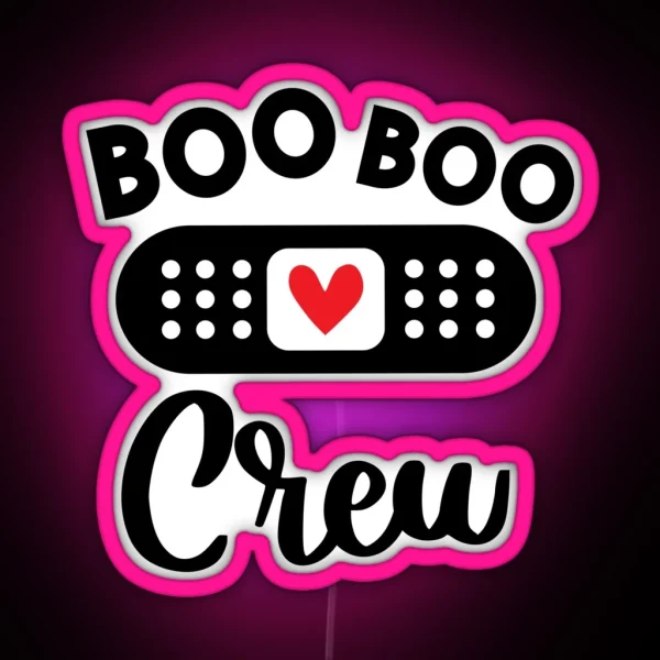 Boo Boo Crew RGB Neon Sign