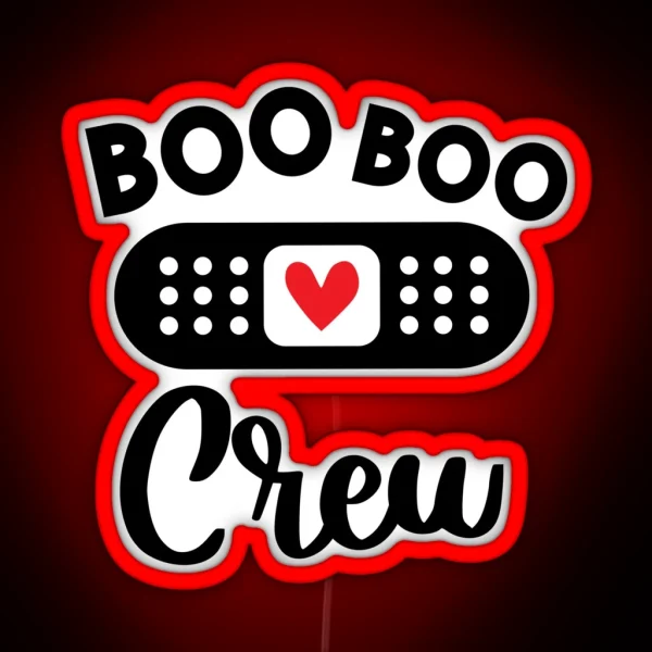 Boo Boo Crew RGB Neon Sign