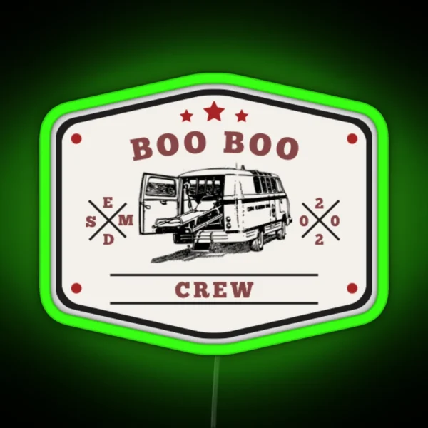 Boo Boo Crew RGB Neon Sign