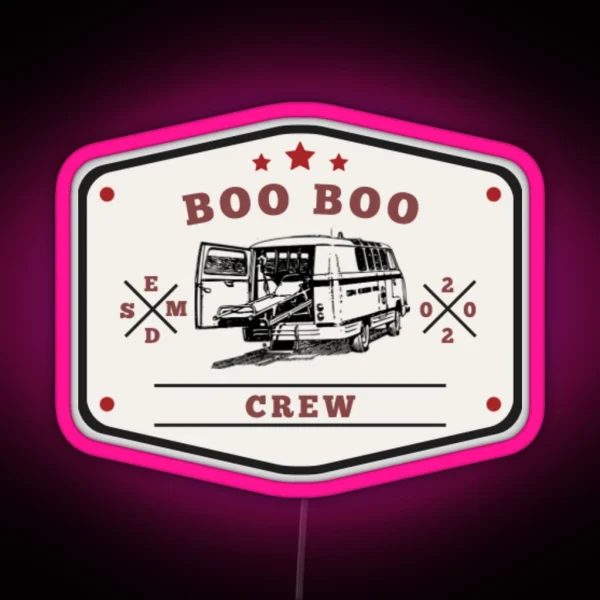 Boo Boo Crew RGB Neon Sign