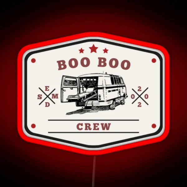 Boo Boo Crew RGB Neon Sign