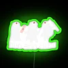 Vibrant RGB neon sign for kids' room, modern bohemian style