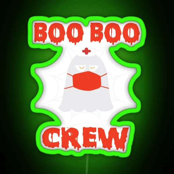 BOO BOO CREW RGB Neon Sign