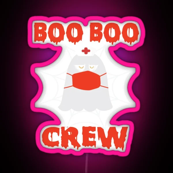 BOO BOO CREW RGB Neon Sign