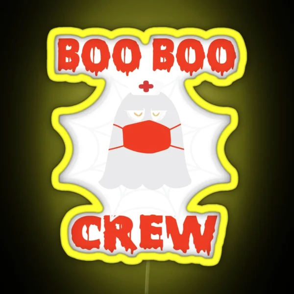 BOO BOO CREW RGB Neon Sign