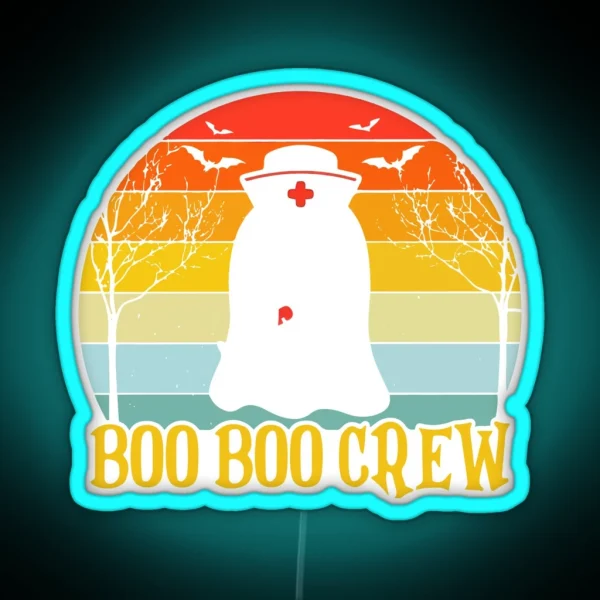 Boo Boo Crew Vintage RGB Neon Sign
