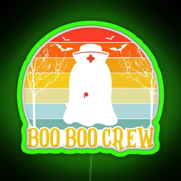 Boo Boo Crew Vintage RGB Neon Sign