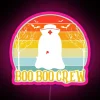 Boo Boo Crew Vintage LED Neon Sign with Multi-Color Effects