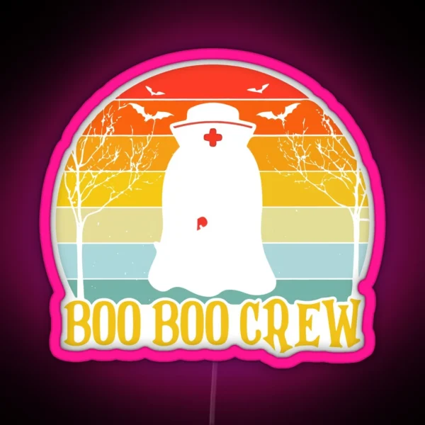 Boo Boo Crew Vintage RGB Neon Sign