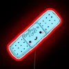 Color-changing 'Boo Boo Fixer' neon sign with playful medical theme.