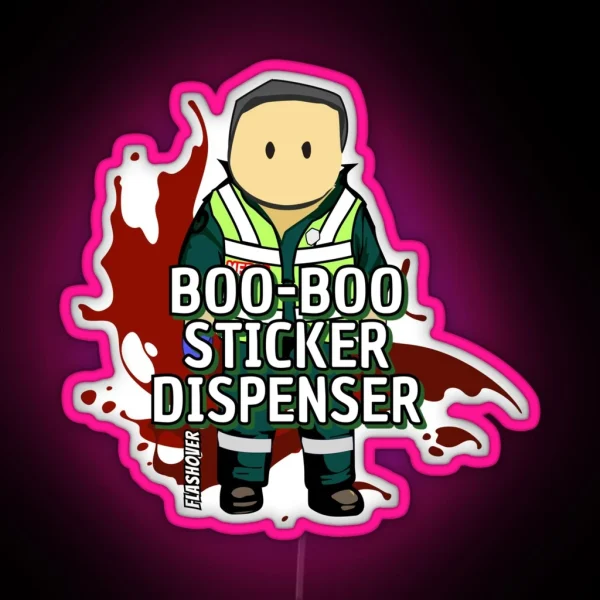 Boo Boo Led Dispenser Male RGB Neon Sign