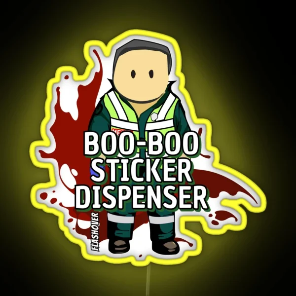 Boo Boo Led Dispenser Male RGB Neon Sign