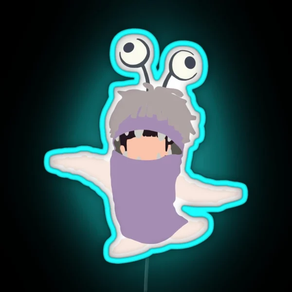 Boo From Monsters Inc In Costume RGB Neon Sign