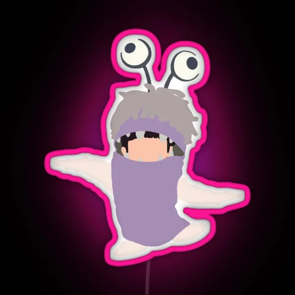 Boo From Monsters Inc In Costume RGB Neon Sign
