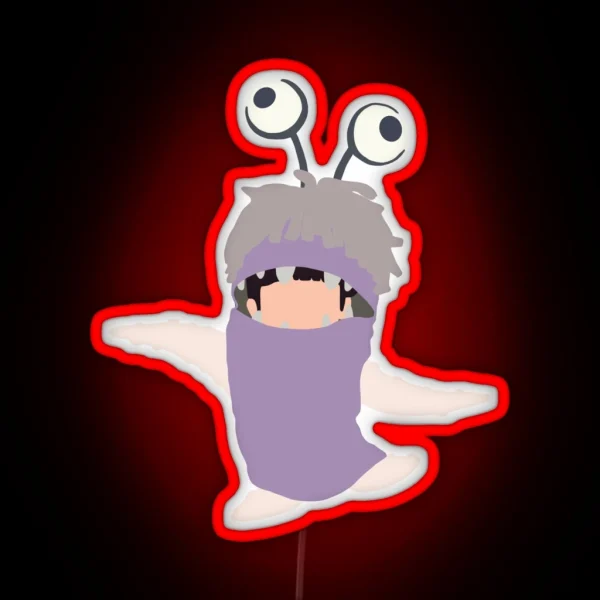 Boo From Monsters Inc In Costume RGB Neon Sign