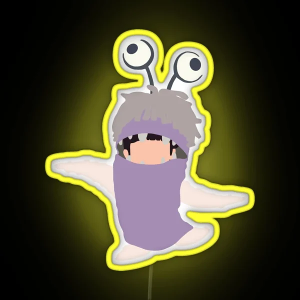 Boo From Monsters Inc In Costume RGB Neon Sign