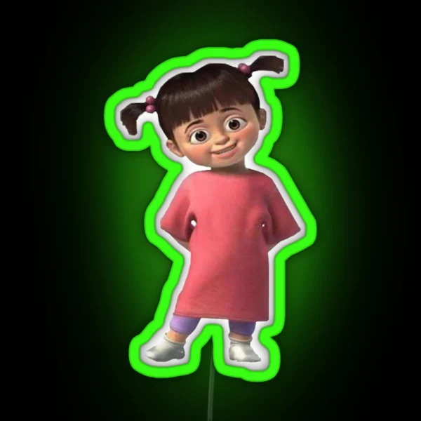 Boo From Monsters Inc RGB Neon Sign