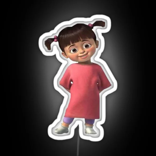 Boo From Monsters Inc RGB Neon Sign