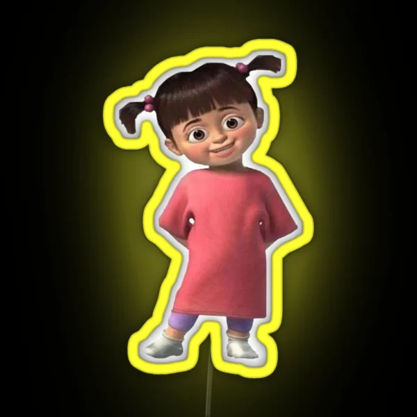 Boo From Monsters Inc RGB Neon Sign