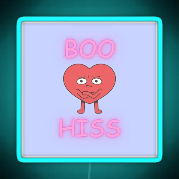 Boo Hiss RGB Neon Sign