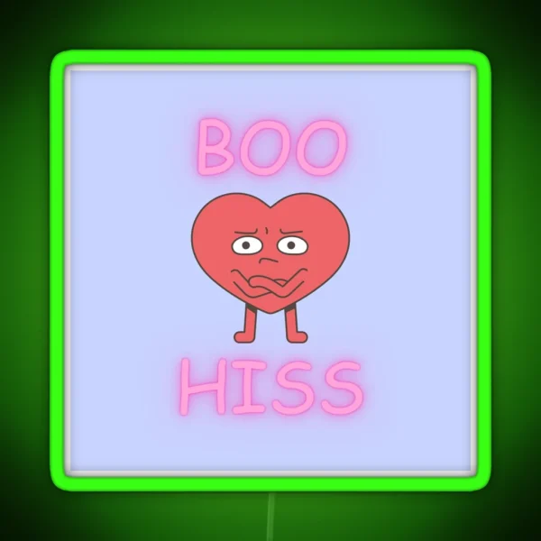Boo Hiss RGB Neon Sign