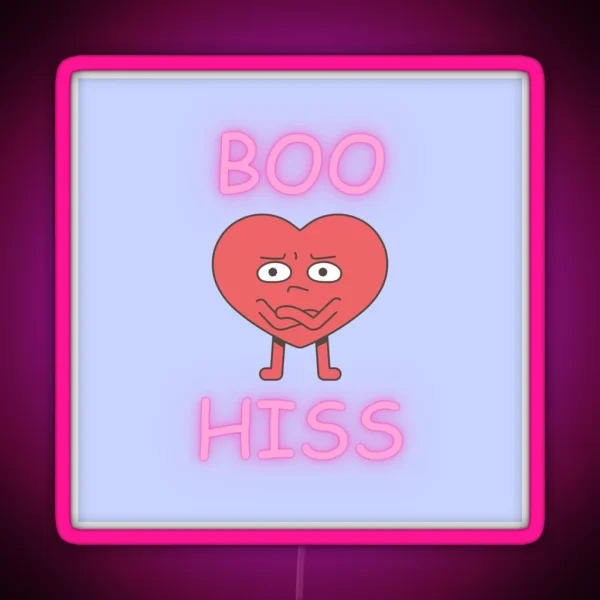 Boo Hiss RGB Neon Sign