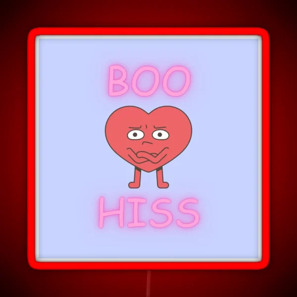 Boo Hiss RGB Neon Sign