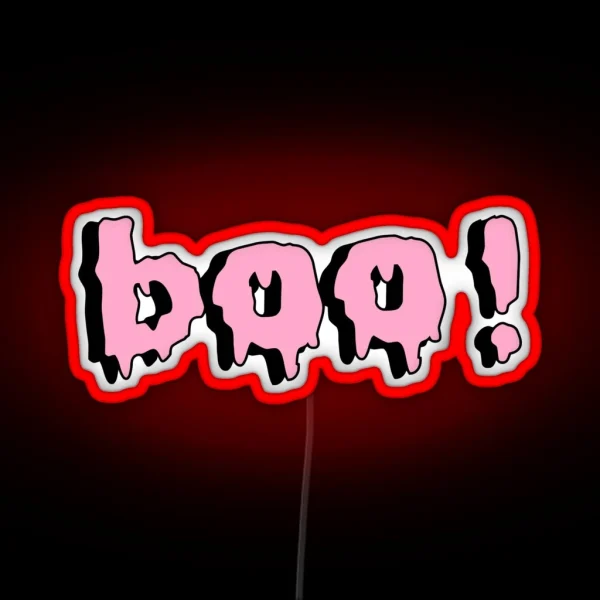 Boo RGB Neon Sign
