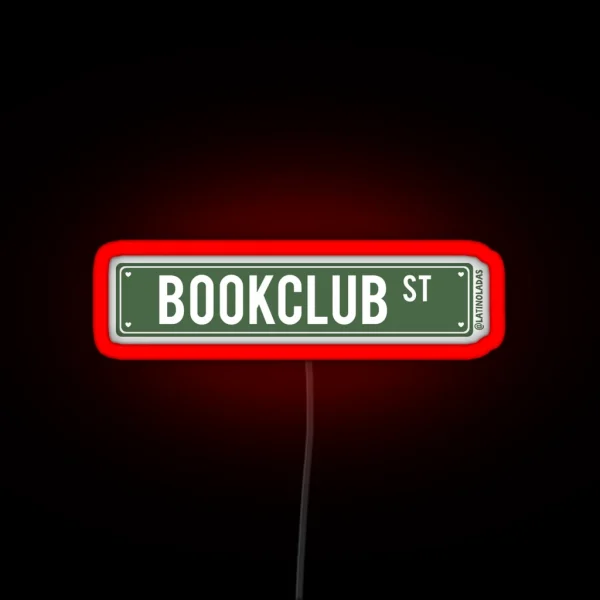 Bookclub St Book Tropes Aesthetic Bookish RGB Neon Sign