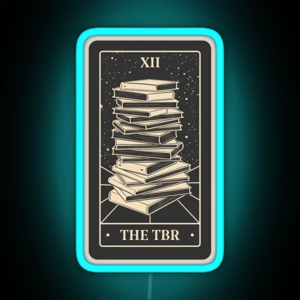 Bookish Tarot The TBR Black Edition RGB Neon Sign