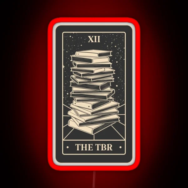 Bookish Tarot The TBR Black Edition RGB Neon Sign