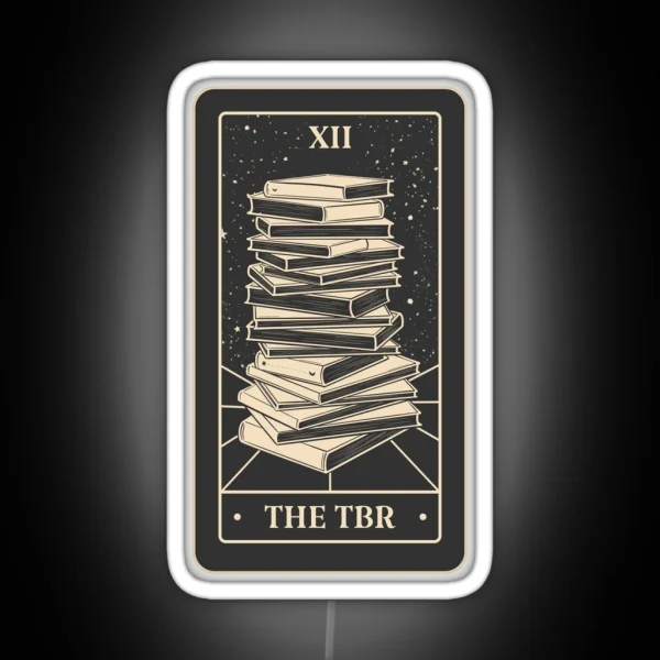 Bookish Tarot The TBR Black Edition RGB Neon Sign