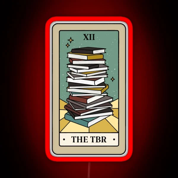 Bookish Tarot The TBR RGB Neon Sign