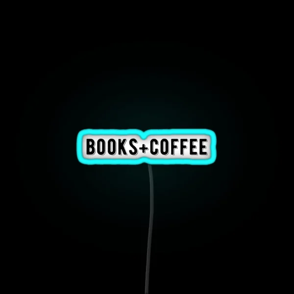 Books And Coffee Text Led RGB Neon Sign