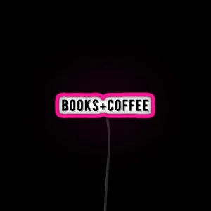 Books And Coffee Text Led RGB Neon Sign