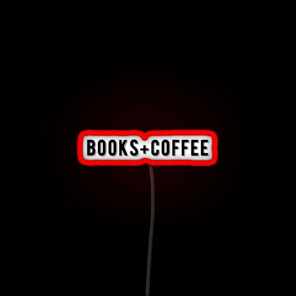 Books And Coffee Text Led RGB Neon Sign