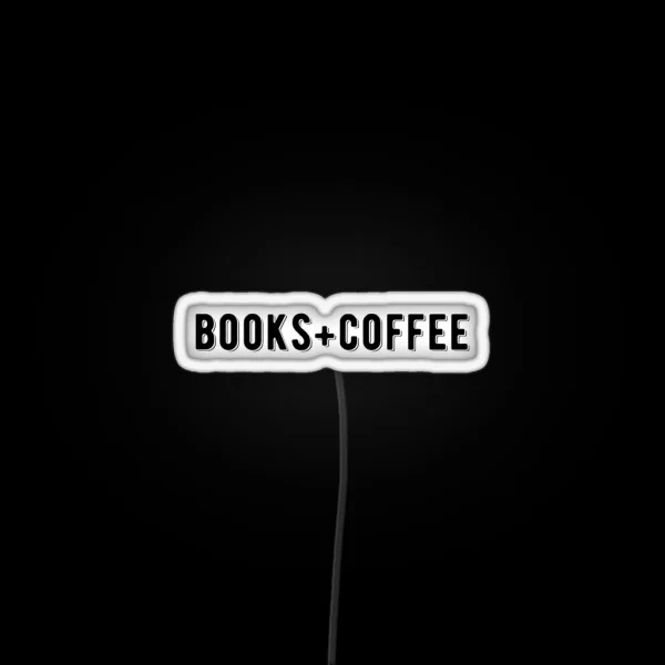 Books And Coffee Text Led RGB Neon Sign