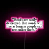 Shatter Me Quote Inspirational RGB Neon Sign for Book Lovers Decorations