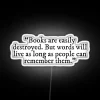 Epic Dystopian Quote in Bright Neon RGB Colorful Sign