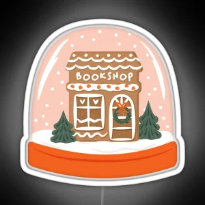 Bookshop Snowglobe RGB Neon Sign