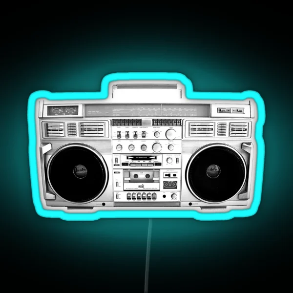 Boom Box RGB Neon Sign